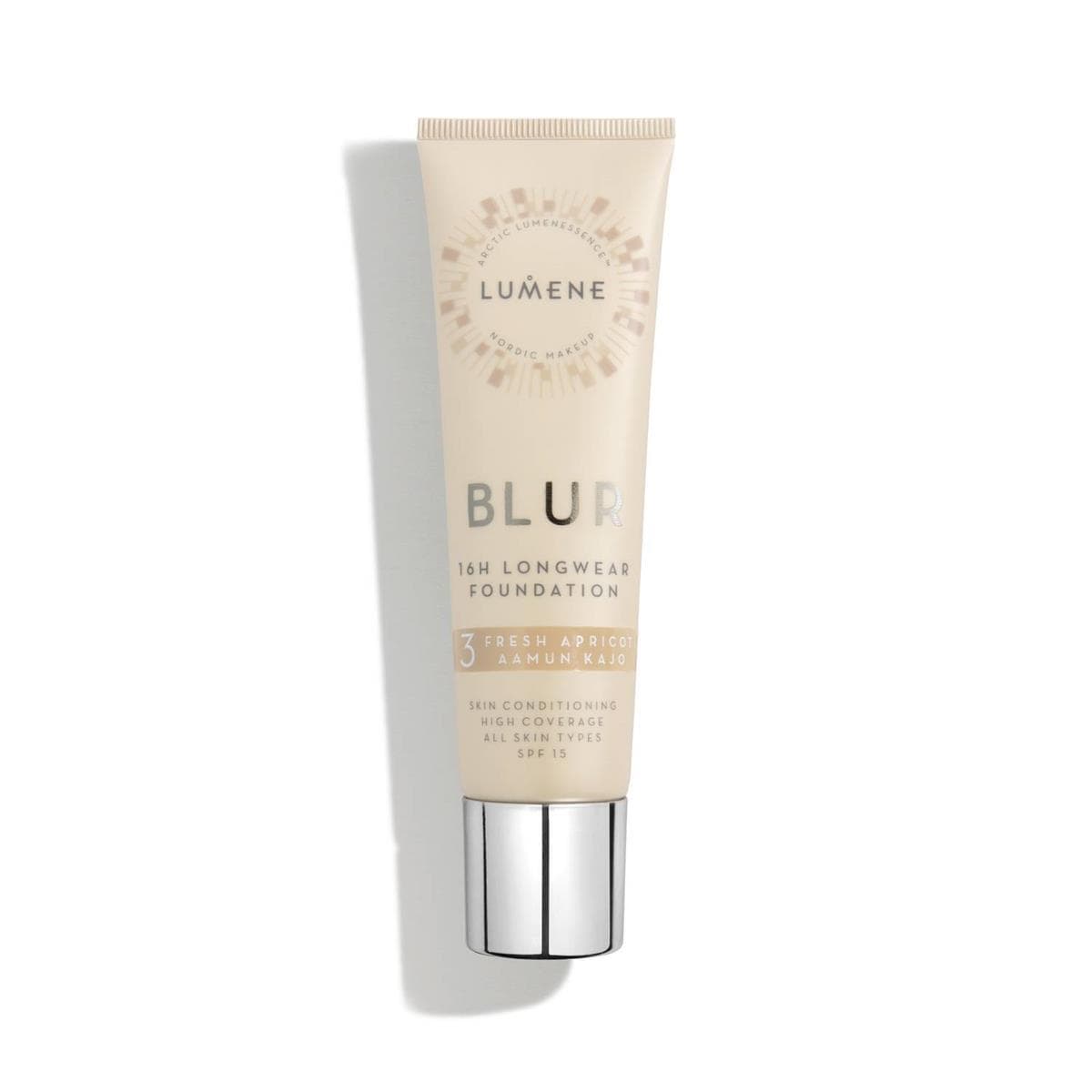 Lumene Blur Długotrwały podkład 16h SPF15 3 Fresh Apricot