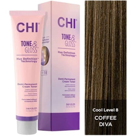 Tone & Gloss, toner do włosów, Coffee Diva