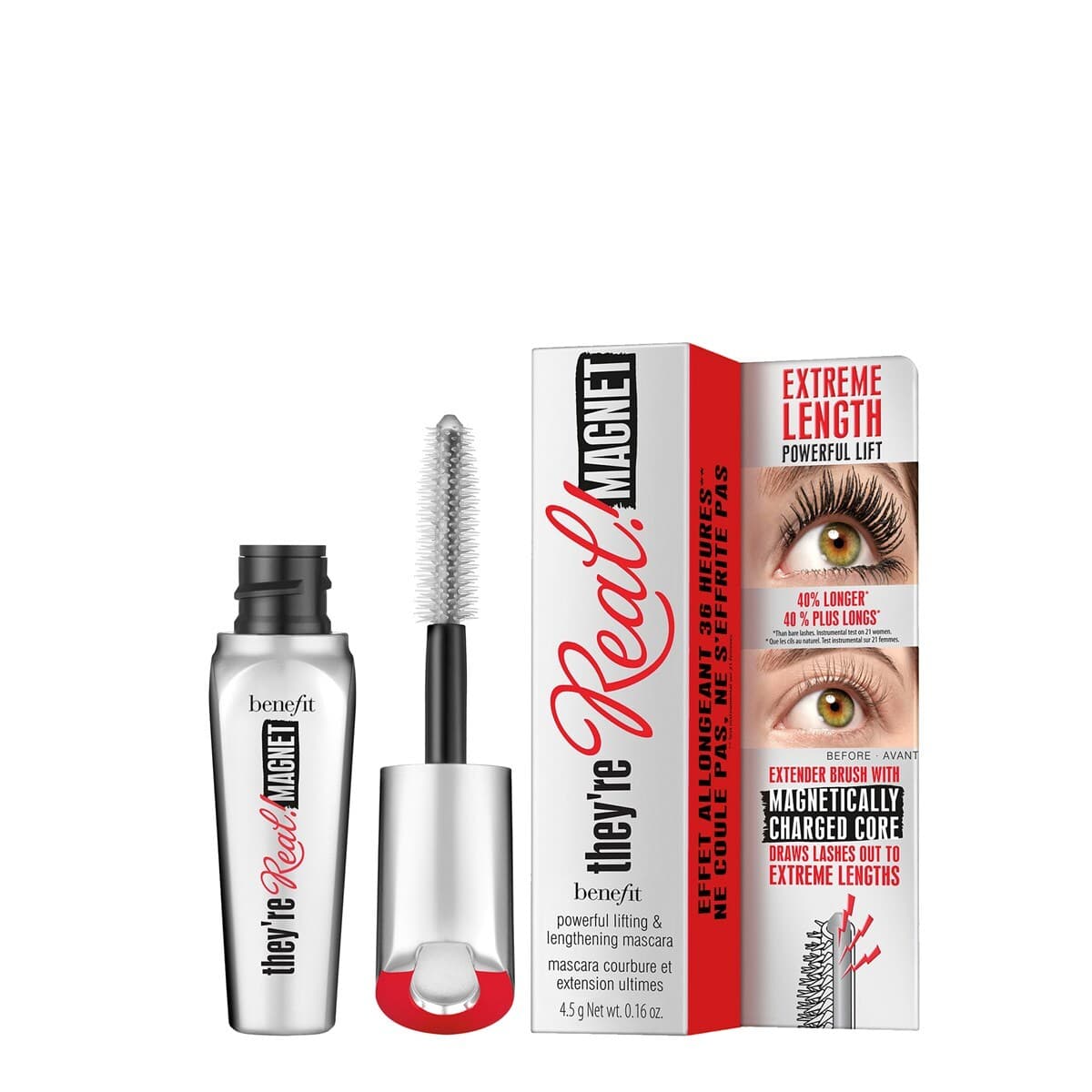 They're Real! Magnet Mascara ekstremalnie wydłużający tusz do rzęs Black