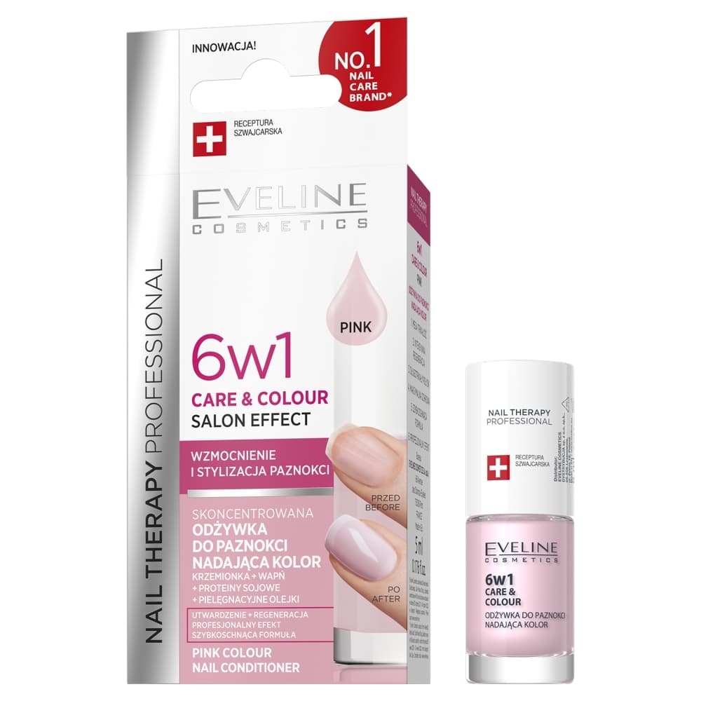 Nail Therapy Care & Colour odżywka do paznokci 6 in 1 odcień Pink