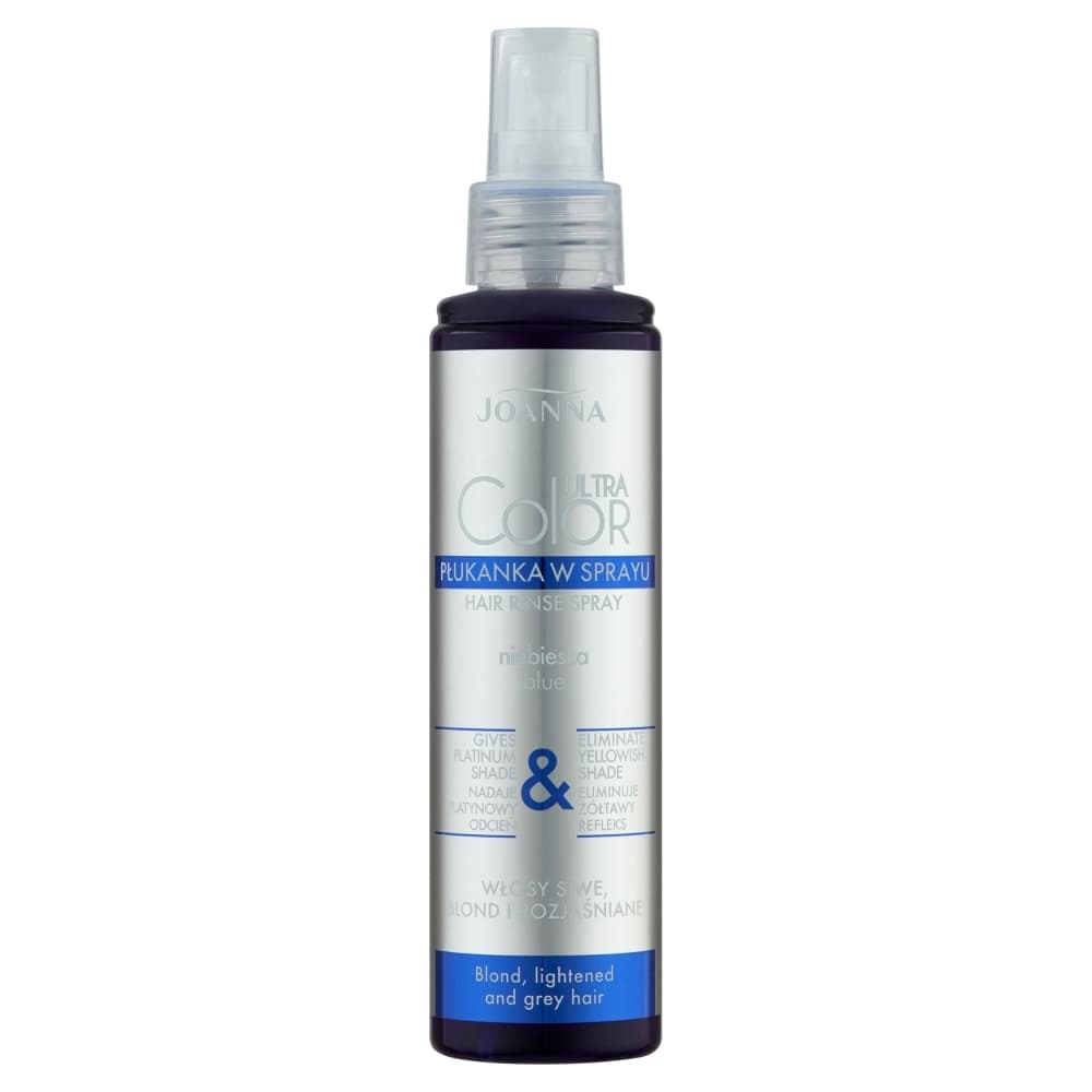 Ultra Color - Hair Rinse Spray - Niebieska płukanka do włosów siwych, blond i rozjaśnionych -