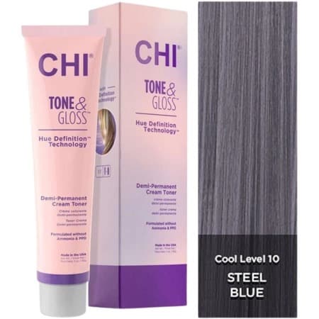Tone & Gloss, toner do włosów, Steel Blue