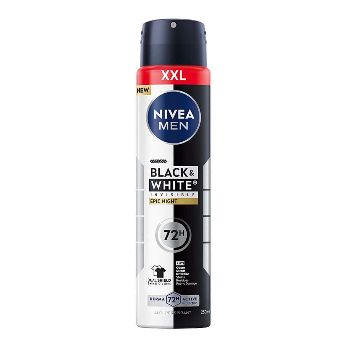 MEN Black & White Invisible Epic Night antyperspirant w sprayu