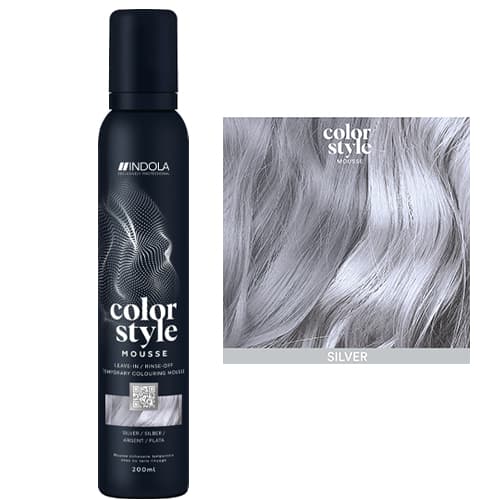 Profession Color Style Mousse, pianka koloryzująca, srebrny