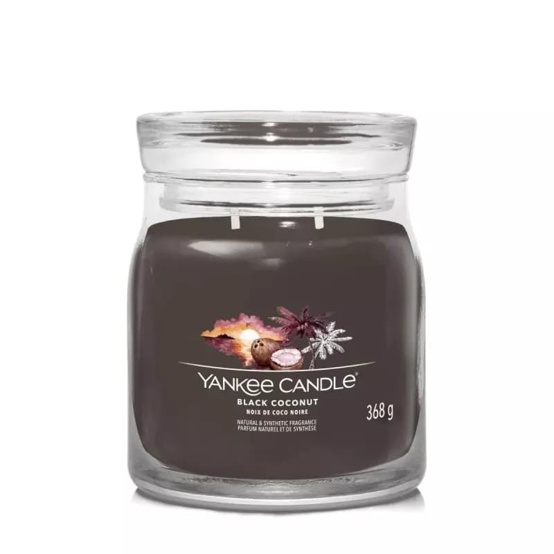 Średnia świeca zapachowa Black Coconut