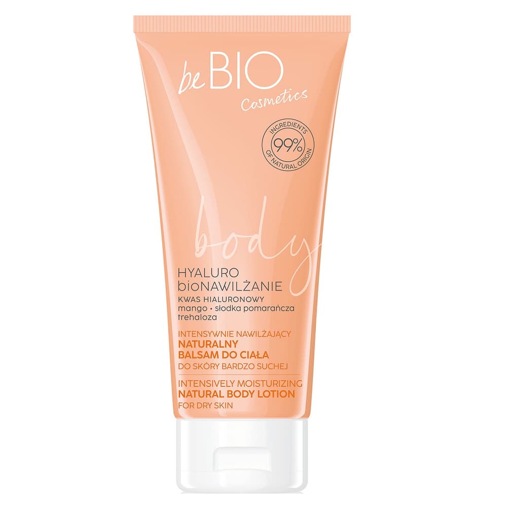 Body Hyaluro - Intensively Moisturizing Natural Body Lotion - BioNawilżenie - Intensywnie nawilżający naturalny balsam do ciała - Skóra bardzo sucha - Mango, Pomarańcza -