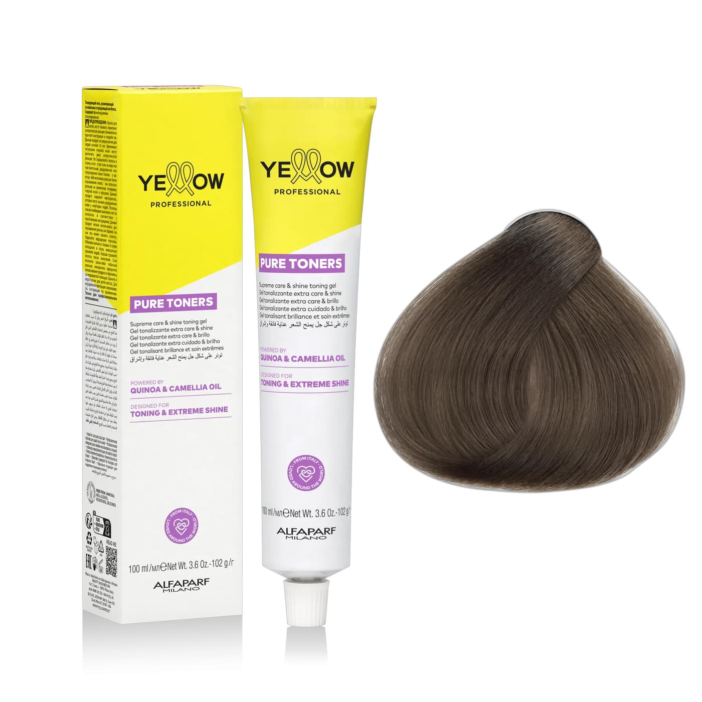 Pure Toners, toner odżywczy do włosów bez amoniaku, deep matte .7