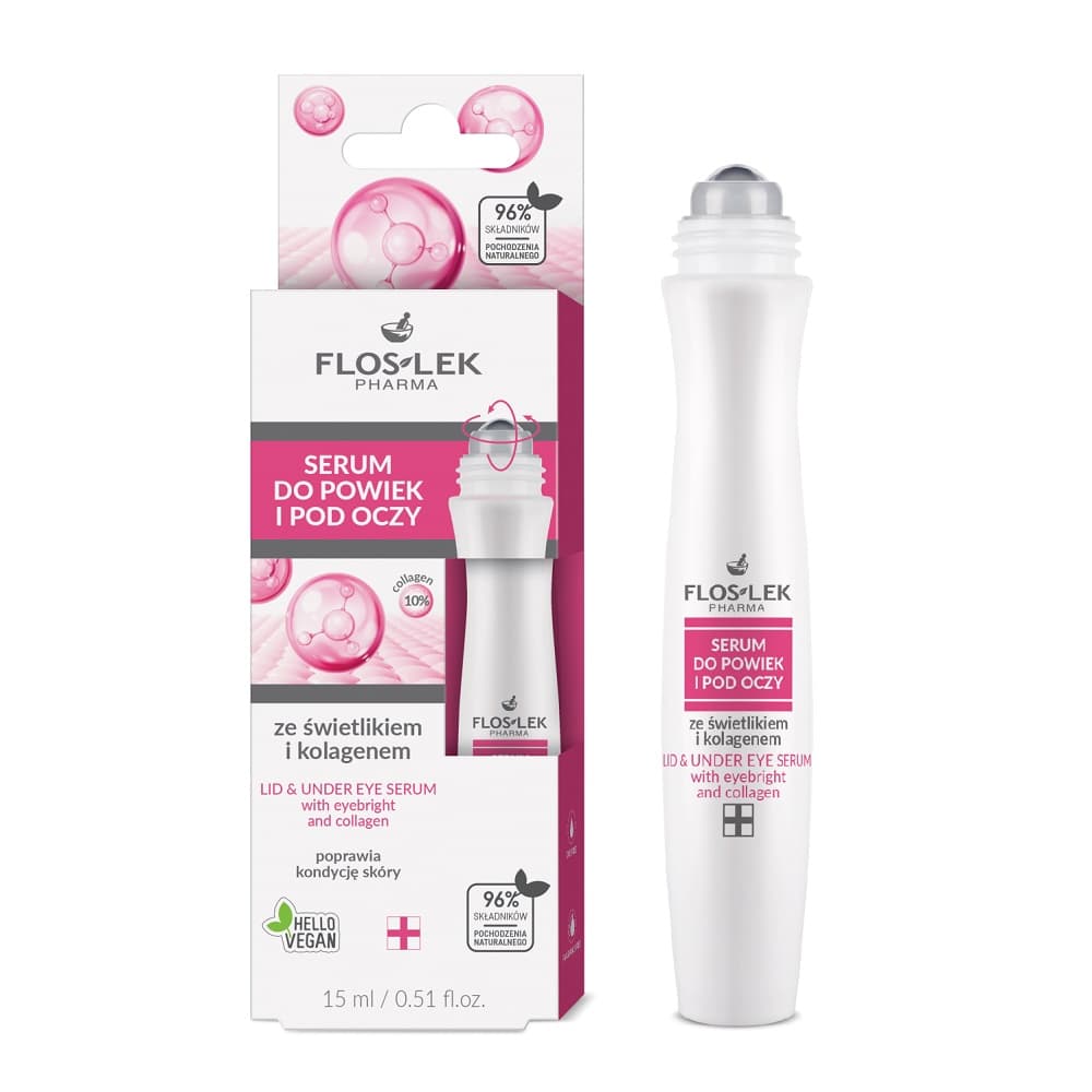 Flos-Lek, serum do powiek pod oczy ze świetlikiem i kolagenem
