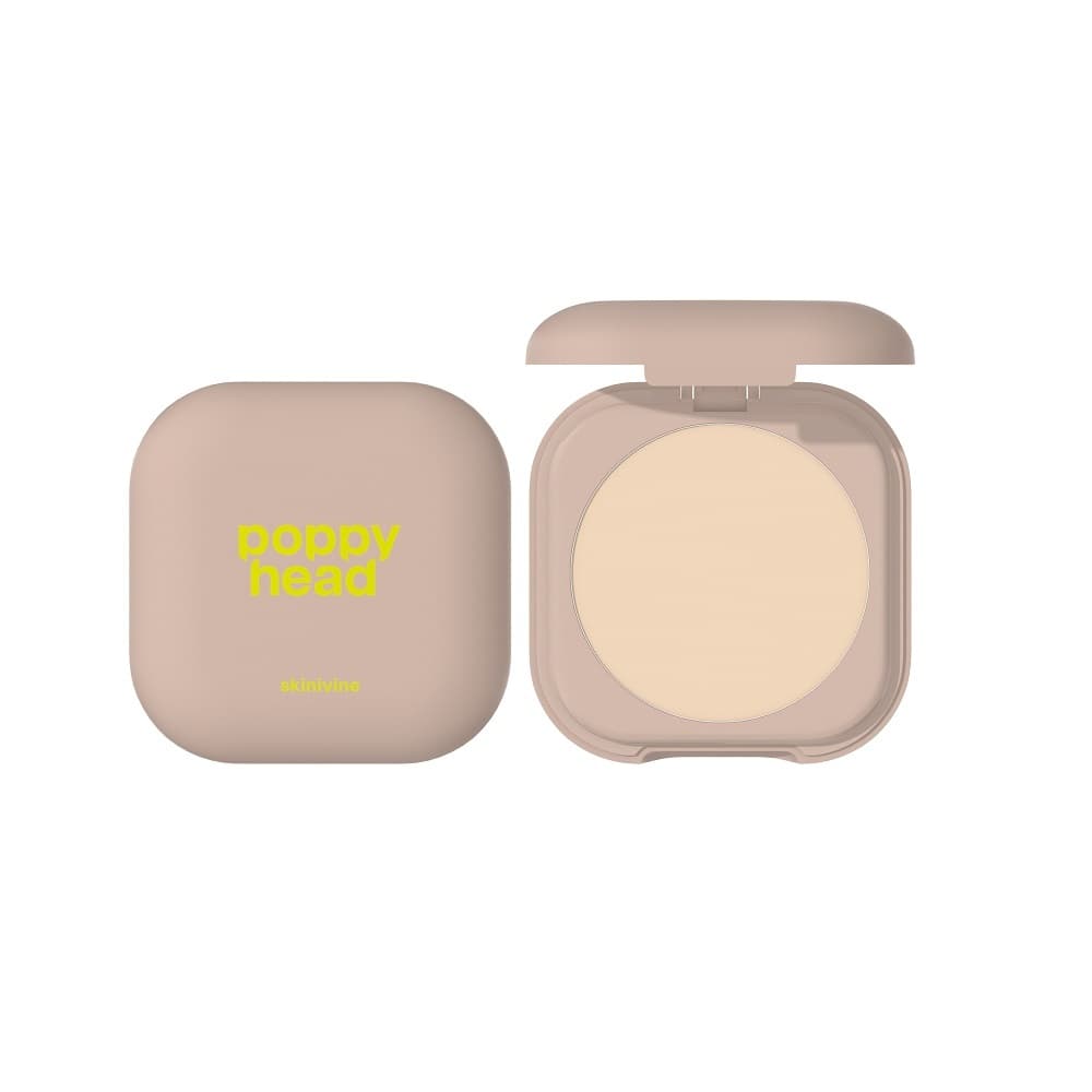 Skinivine Pressed Powder - Utrwalający puder prasowany z efektem blur - - 01 Barely