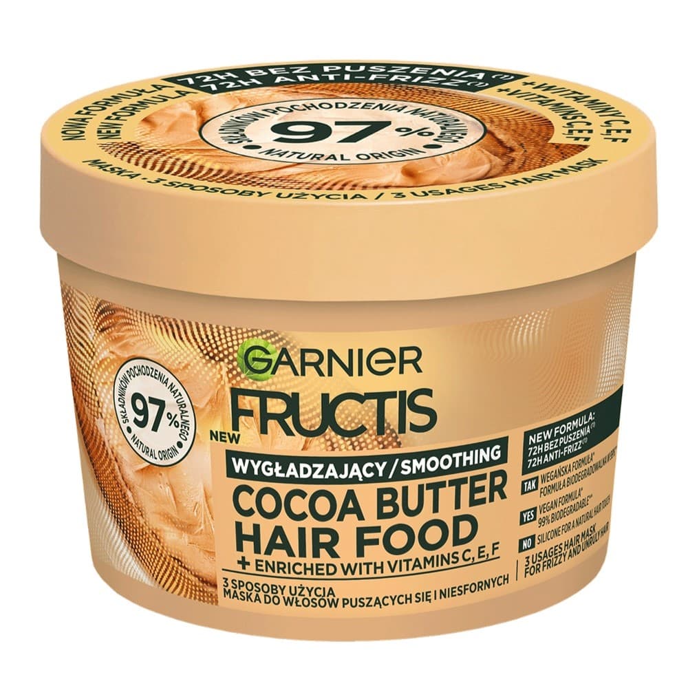Fructis Cocoa Butter Hair Food maska do włosów puszących się i niesfornych