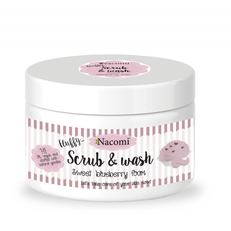 Scrub & Wash - Pianka peelingująco-myjąca - Słodka borówka