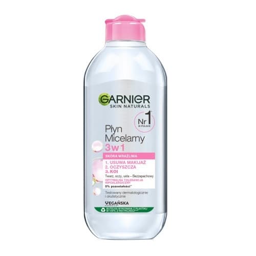 Skin Naturals Płyn micelarny do skóry wrażliwej 3w1