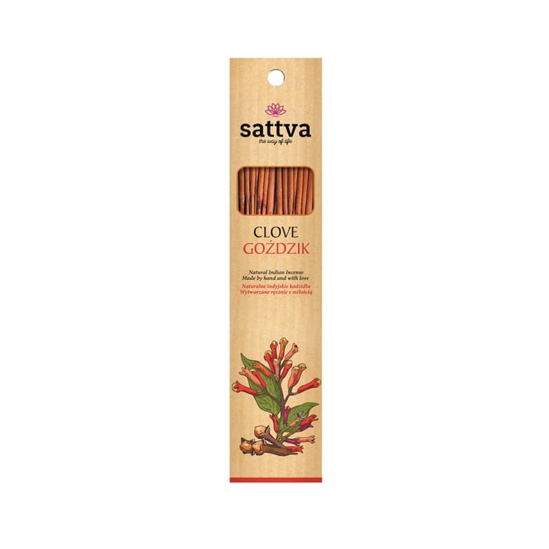 Sattva Natural Indian Incense naturalne indyjskie kadzidełko Goździk
