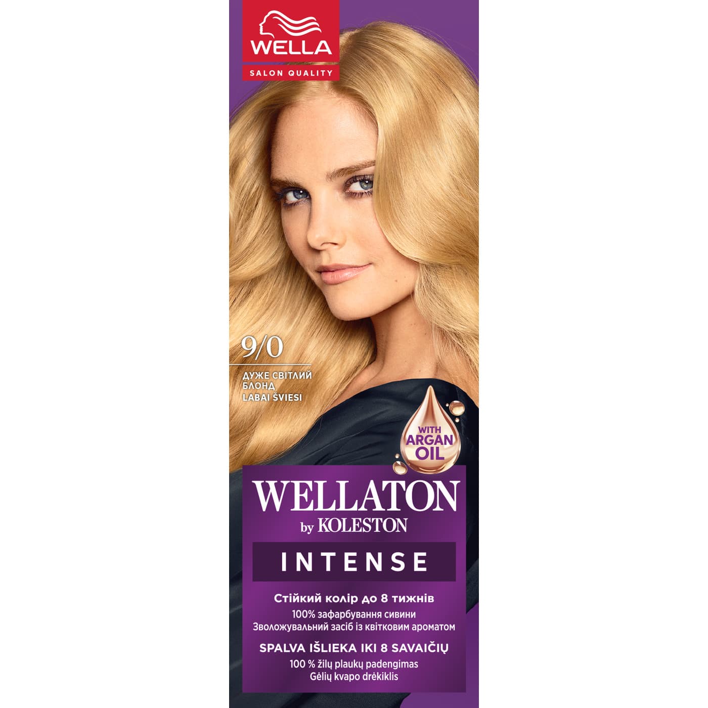 Wellaton by Koleston, farba do włosów, Bardzo Jasny Blond, 9/0