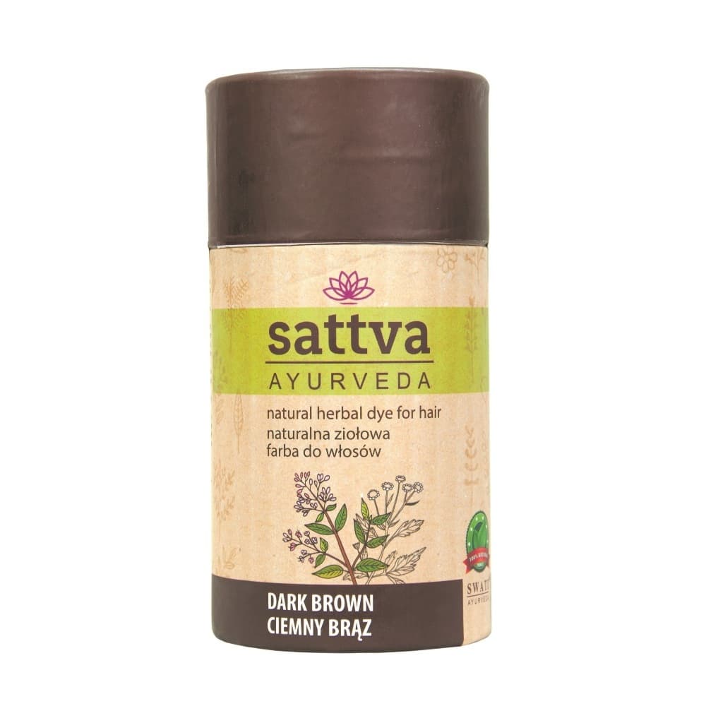 Sattva Naturalna ziołowa henna do włosów Dark Brown
