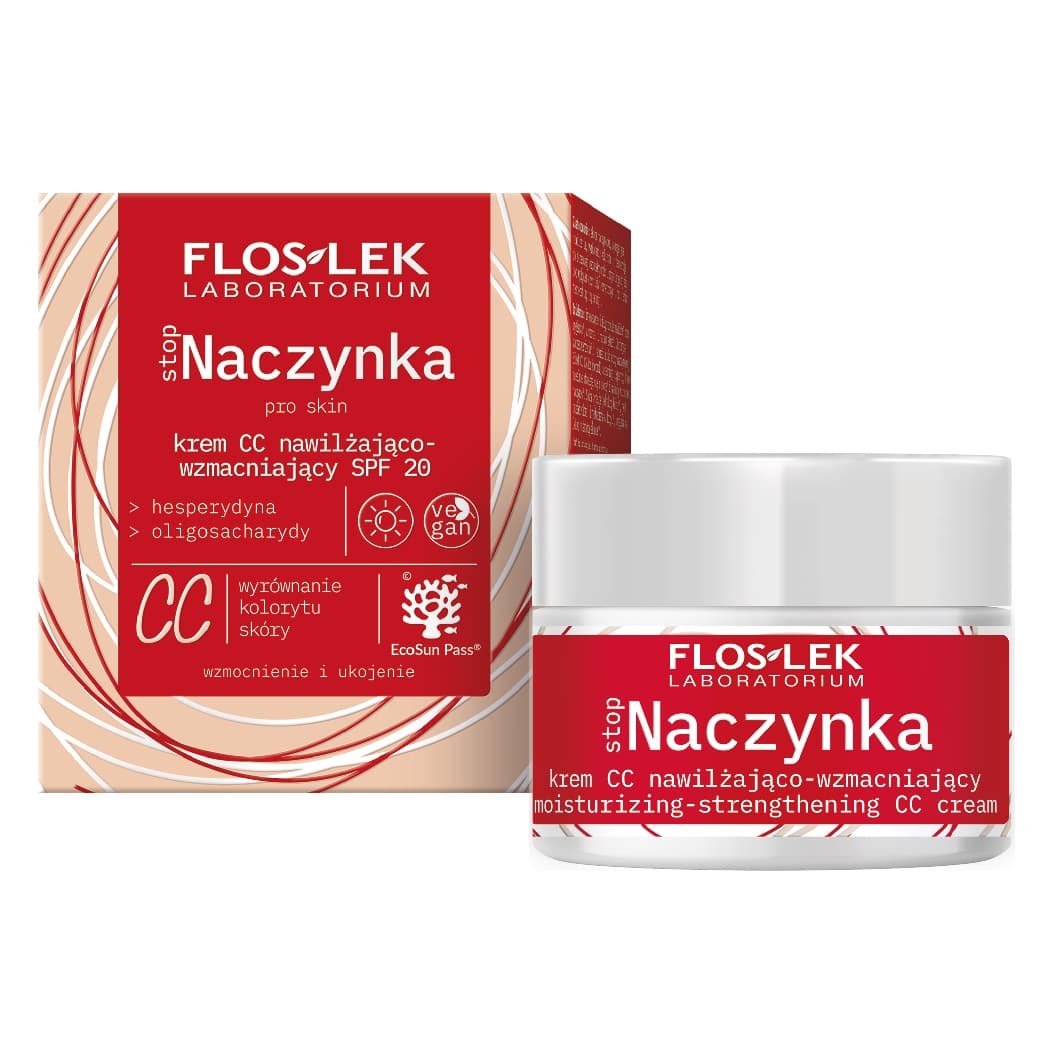Floslek stopNaczynka krem CC nawilżająco-wzmacniający SPF20
