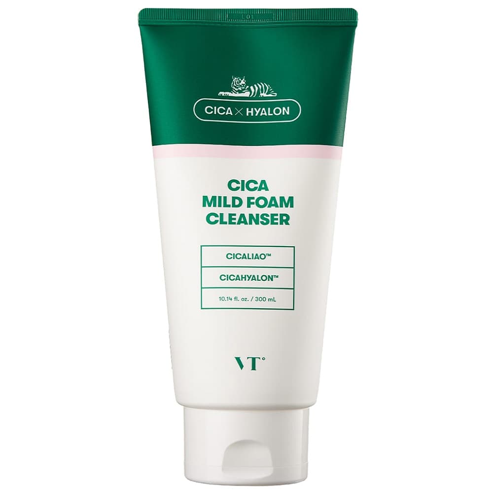 Cica x Hyalon - Mild Foam Cleanser - Oczyszczająca pianka do twarzy z wąkrotką azjatycką -