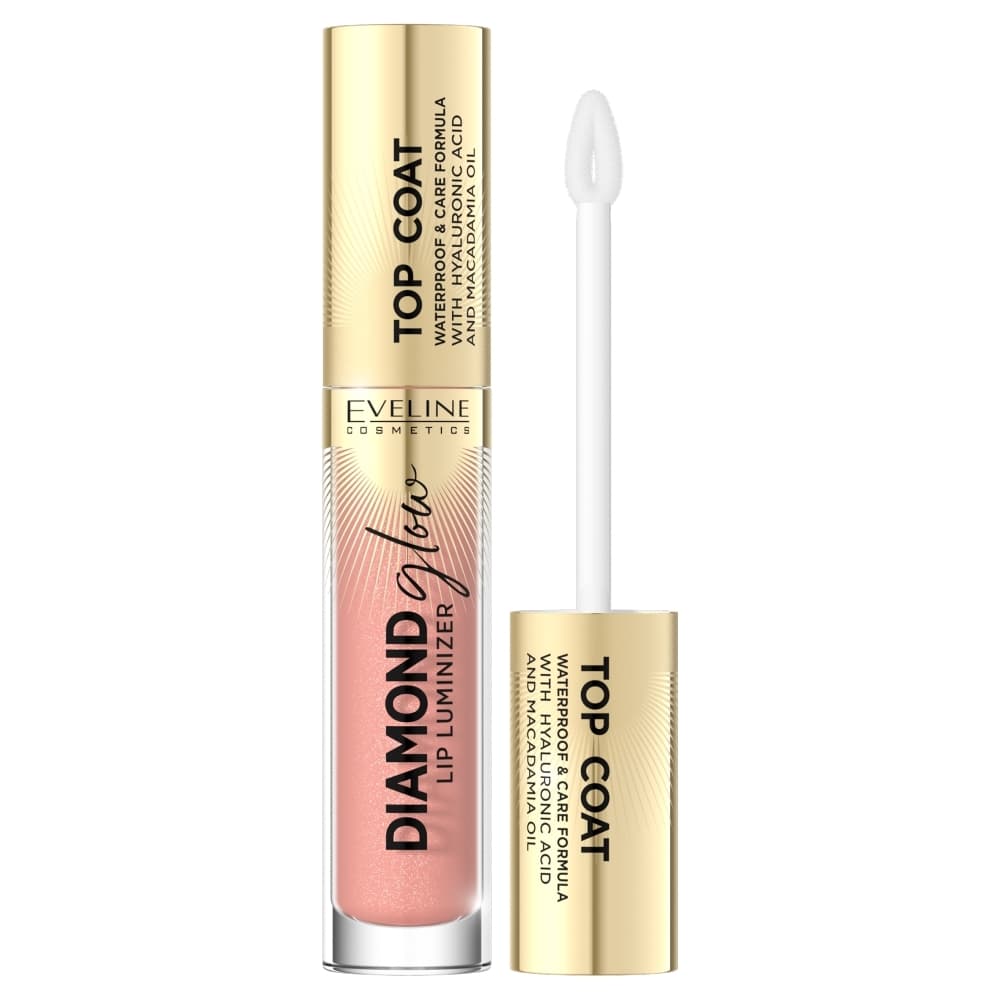 Diamond Glow Lip Luminizer top coat do ust z kwasem hialuronowym 13 Peach Fuzz