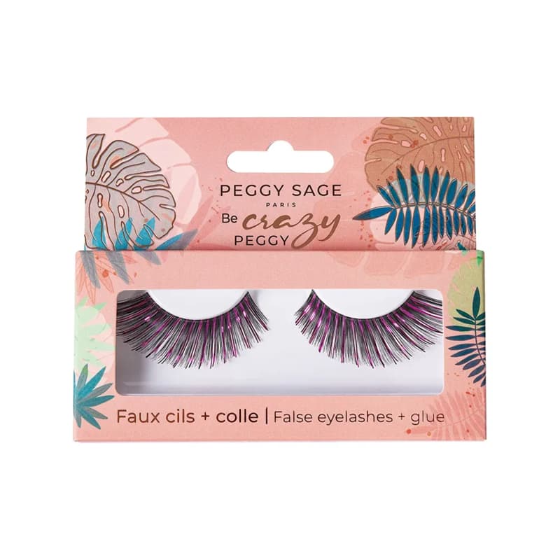 Sage, sztuczne rzęsy + klej, pink paradise, ref.130897