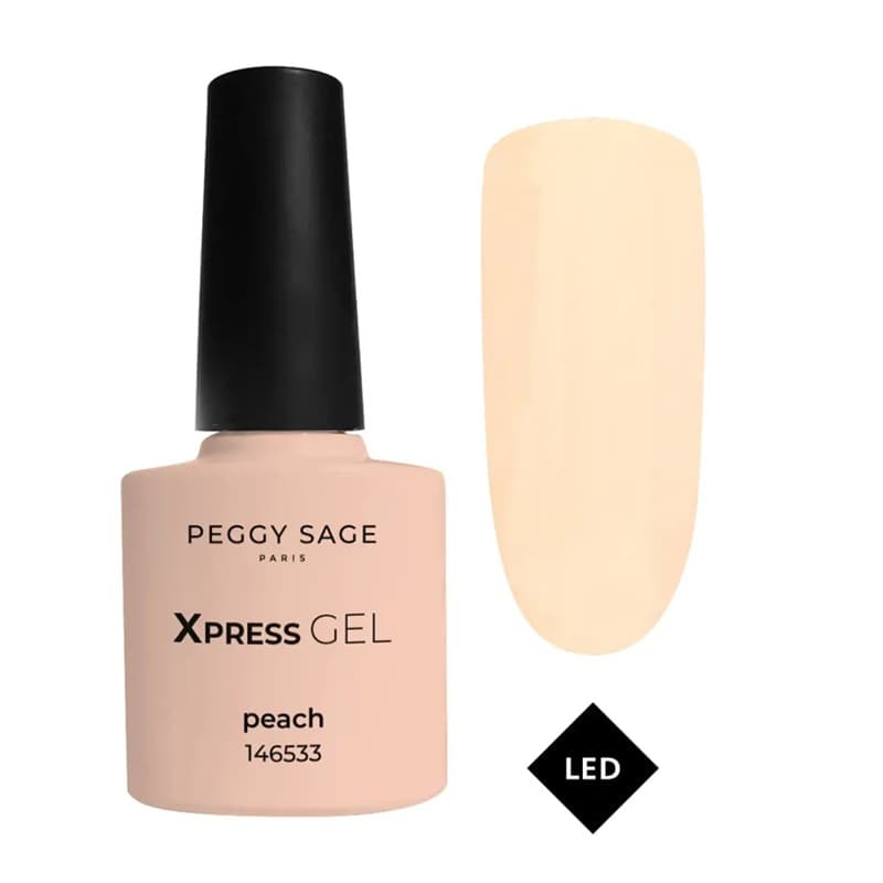 Xpress Gel, żel, top i baza 3w1 do paznokci, peach