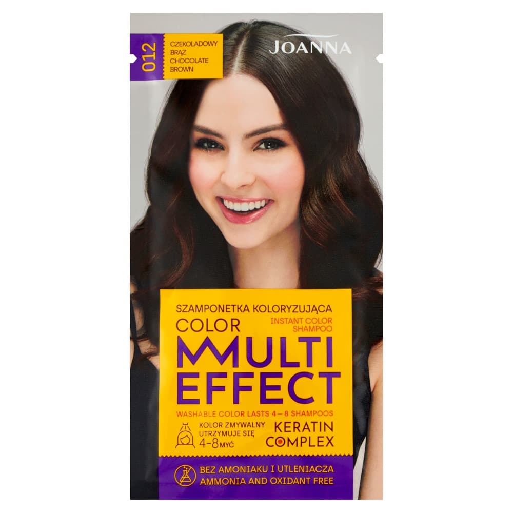 Color Multi Effect - Instant Color Shampoo - Szamponetka koloryzująca - 012 Czekoladowy Brąz
