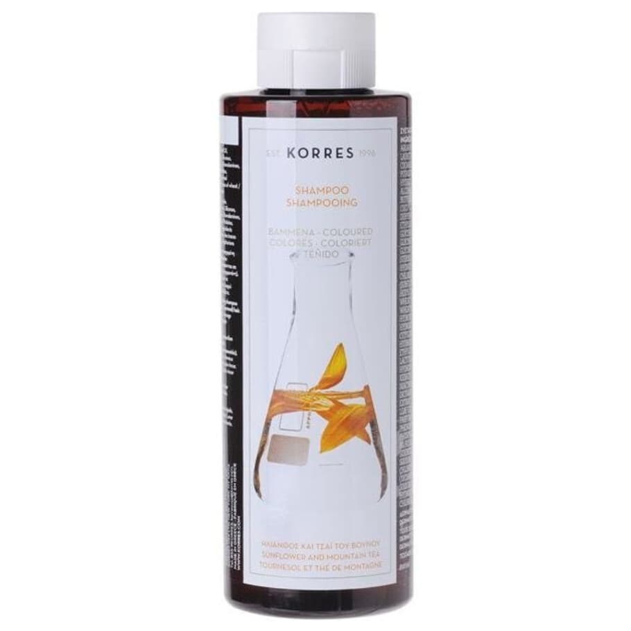 Shampoo, szampon z wyciągiem ze słonecznika i herbaty górskiej do włosów farbowanych
