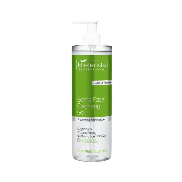Bielenda Professional Is Acne Free, ProExpert, łagodny żel oczyszczający do twarzy, oczu i ust