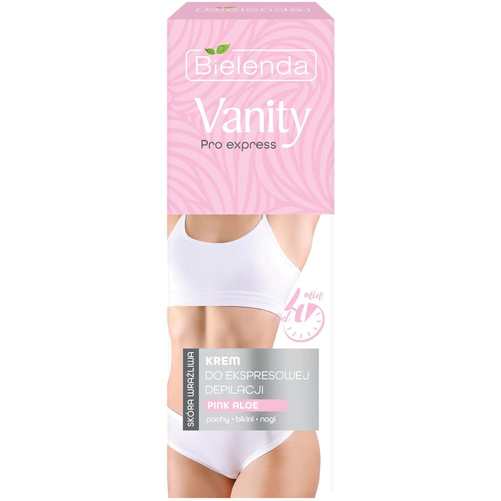 Vanity Pro Express, krem do ekspresowej depilacji, skóra sucha, pink aloe
