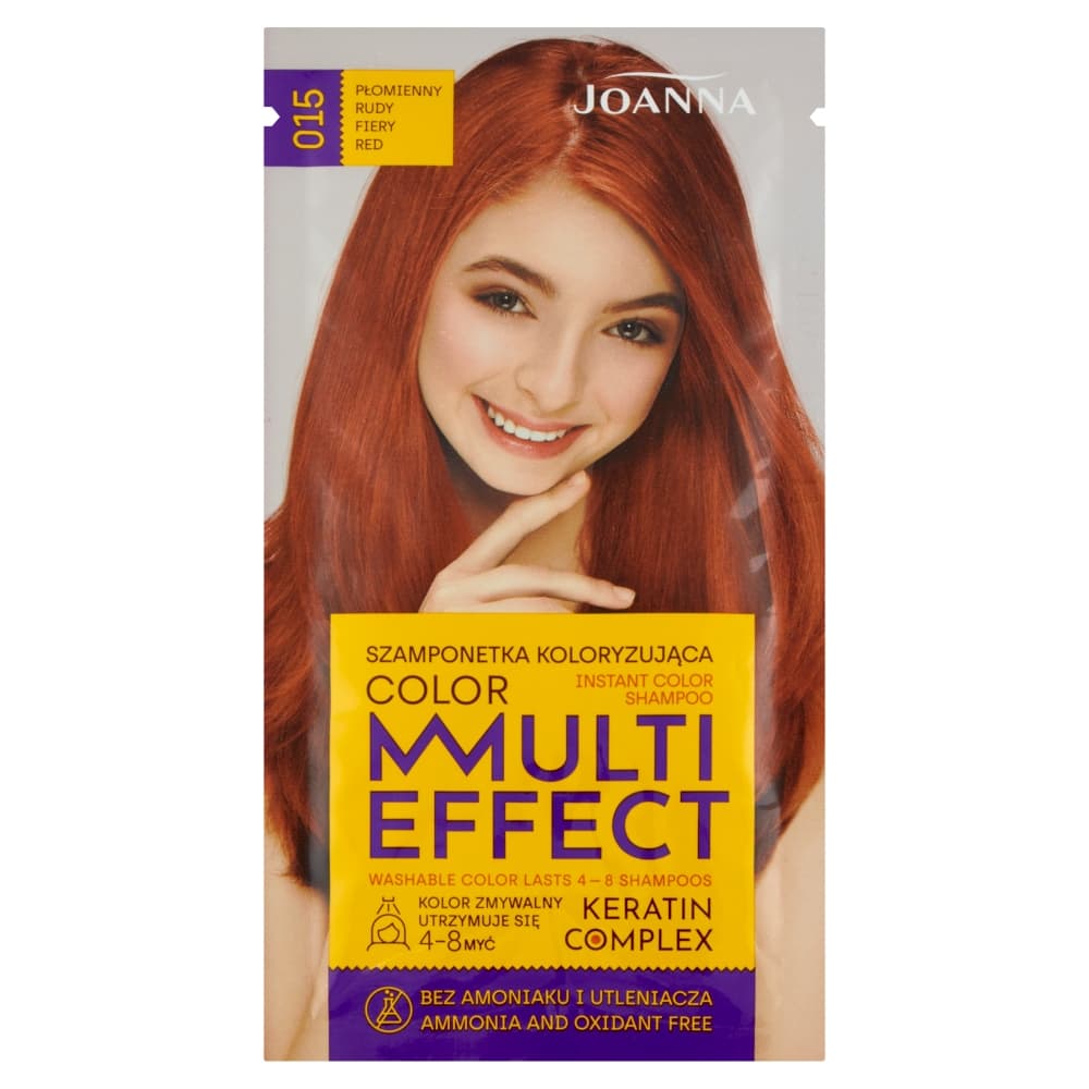 Color Multi Effect - Instant Color Shampoo - Szamponetka koloryzująca - 015 Płomienny Rudy