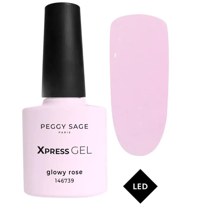 Xpress Gel, żel, top i baza 3w1 do paznokci, Glowy Rose