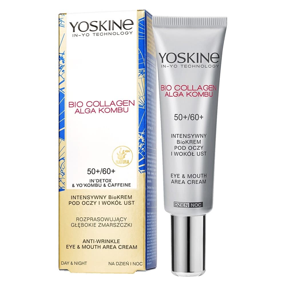 BIO COLLAGEN ALGA KOMBU - Anti-Wrinkle Eye & Mouth Area Cream - Krem pod oczy i wokół ust - 50+/60+ -