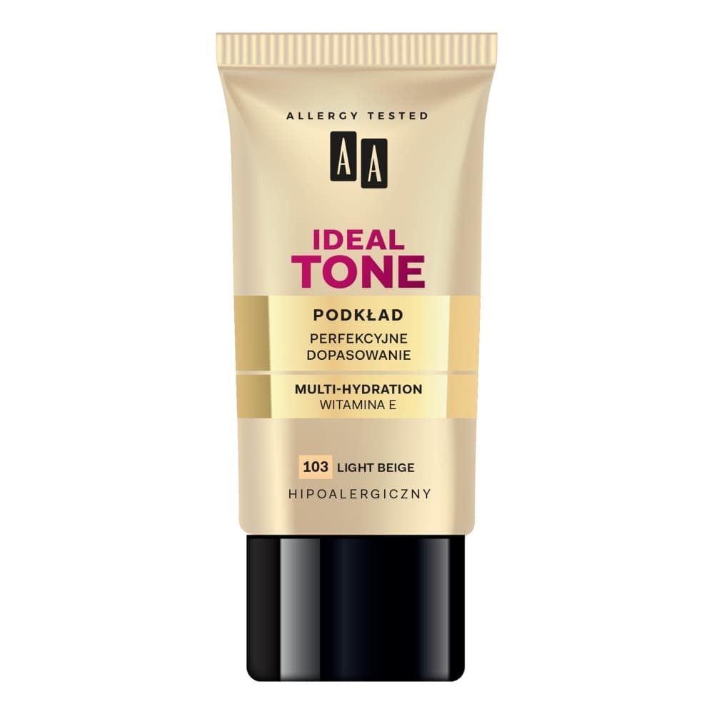 IDEAL TONE Foundation - Nawilżający podkład dopasowujący się do skóry - - 103 Light Beige