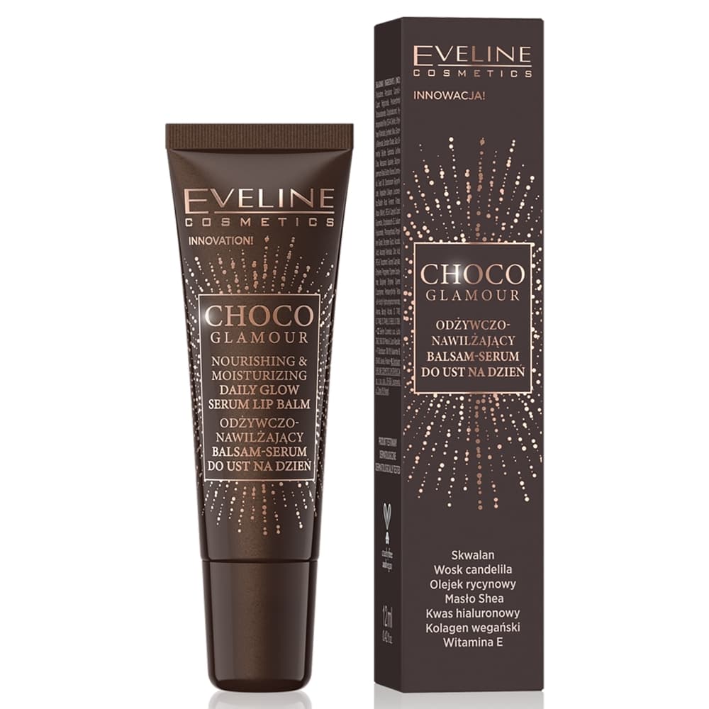 Choco Glamour odżywczo-nawilżający balsam-serum do ust na dzień