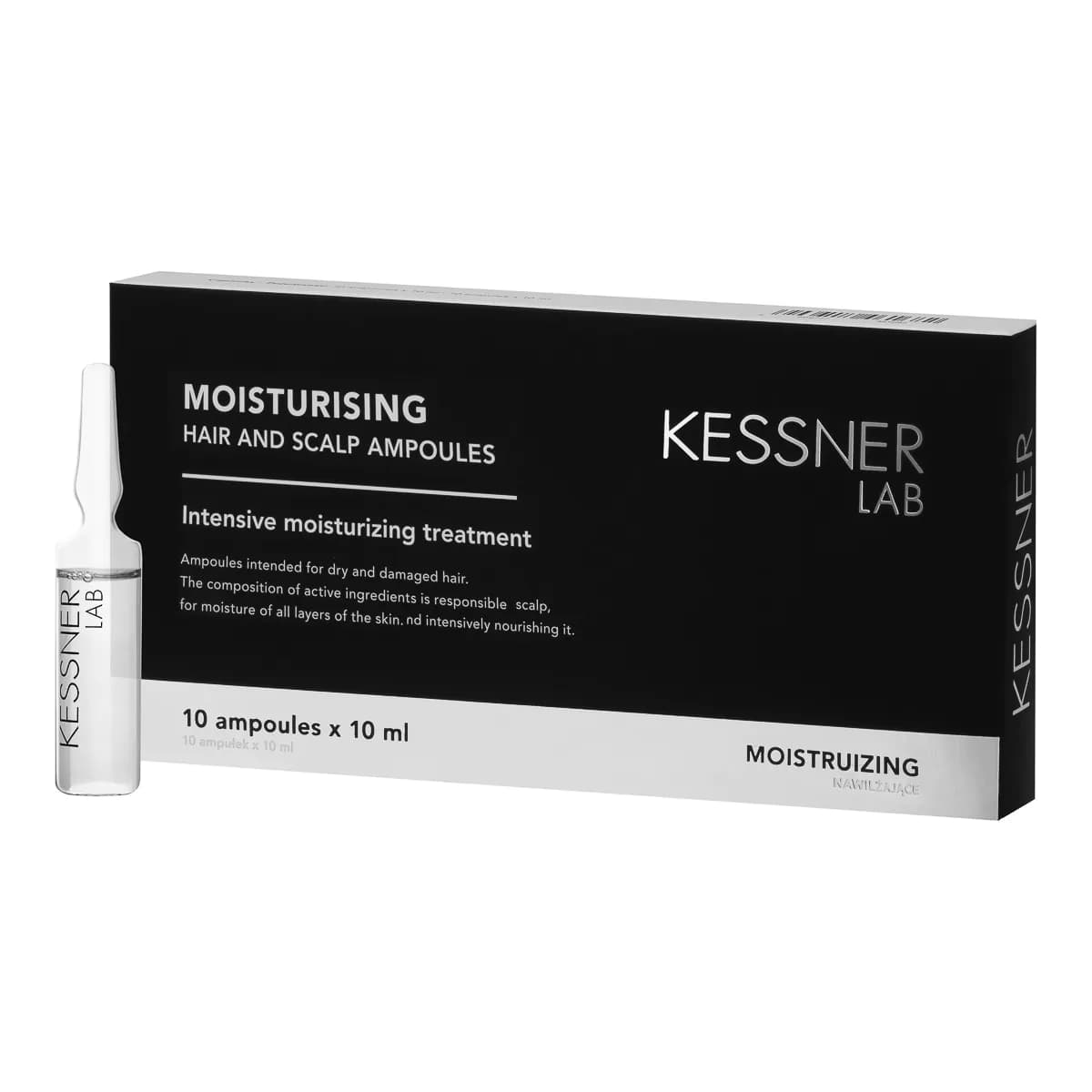 Lab Moisturising, ampułki do skóry głowy i włosów