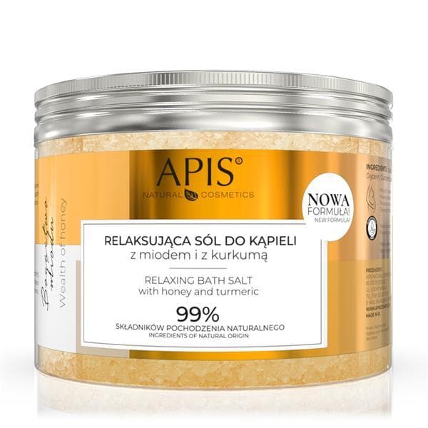 Relaxing Bath Salt - Relaksująca sól do kąpieli z miodem i kurkumą -