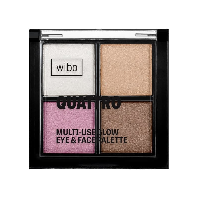 Quattro Multi Use Glow Eyeshadow Palette - Wielozadaniowa paleta do makijażu twarzy i oczu -