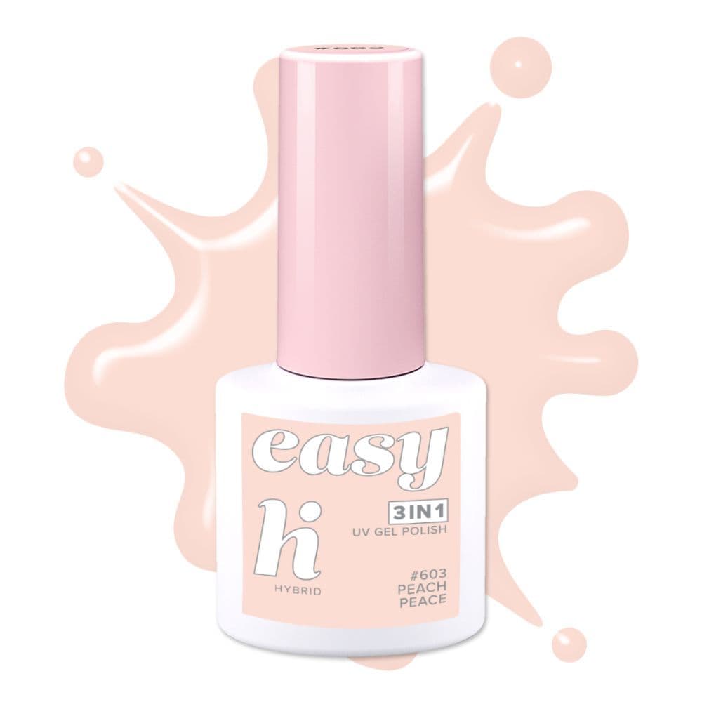 EASY 3in1, lakier hybrydowy, #603 Peach Peace