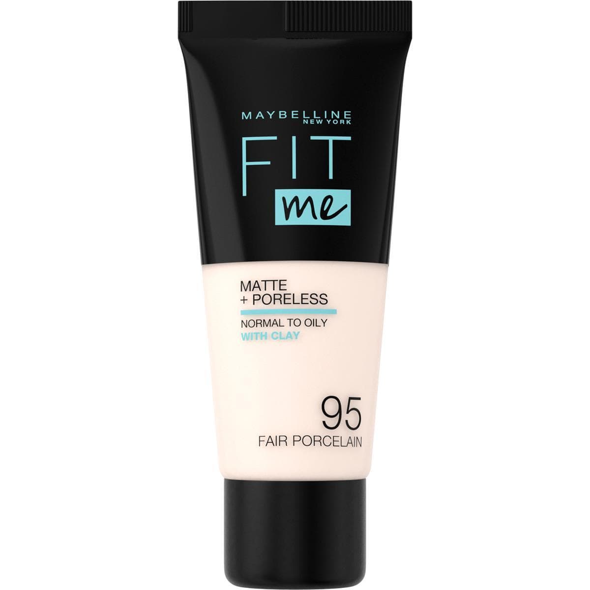 Fit Me! Foundation Matte + Poreless podkład w płynie z formułą matującą 095 Fair Porcelain