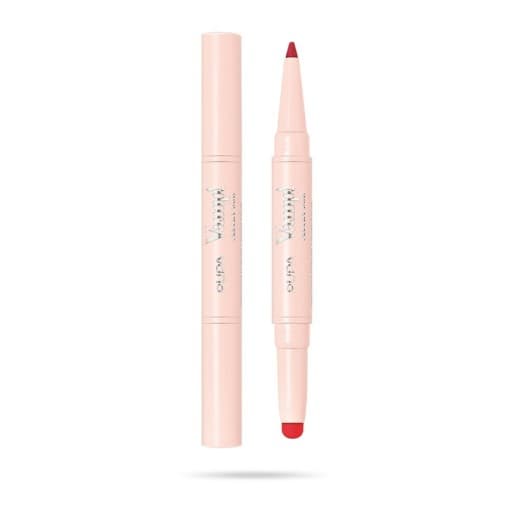 PUPA Vamp! Creamy Duo, pomadka i konturówka do ust, True Red, 0,8+