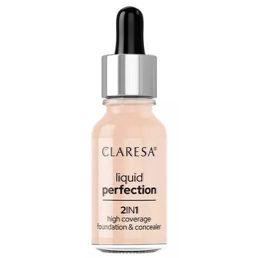 LIQUID PERFECTION - 2in1 High Coverage Foundation & Concealer - Korektor i podkład kryjący w płynie - - 102 Warm