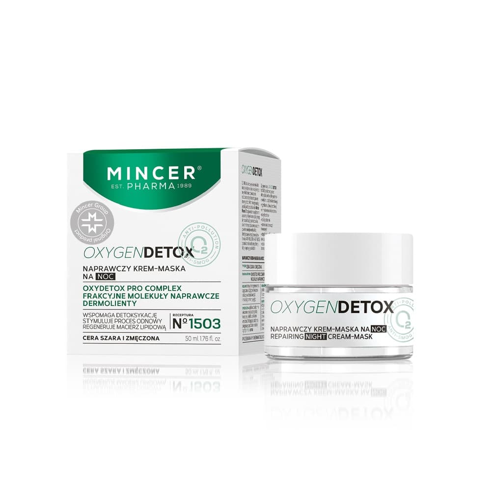 Pharma, Oxygen Detox, naprawczy krem-maska na noc nr 1503