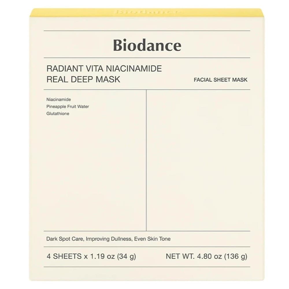 Radiant Vita Niacinamide Real Deep Mask rozświetlająca maska w płachcie