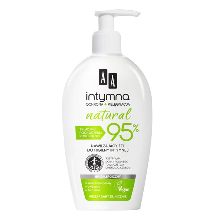 Intymna Natural - Nawilżający żel do higieny intymnej -