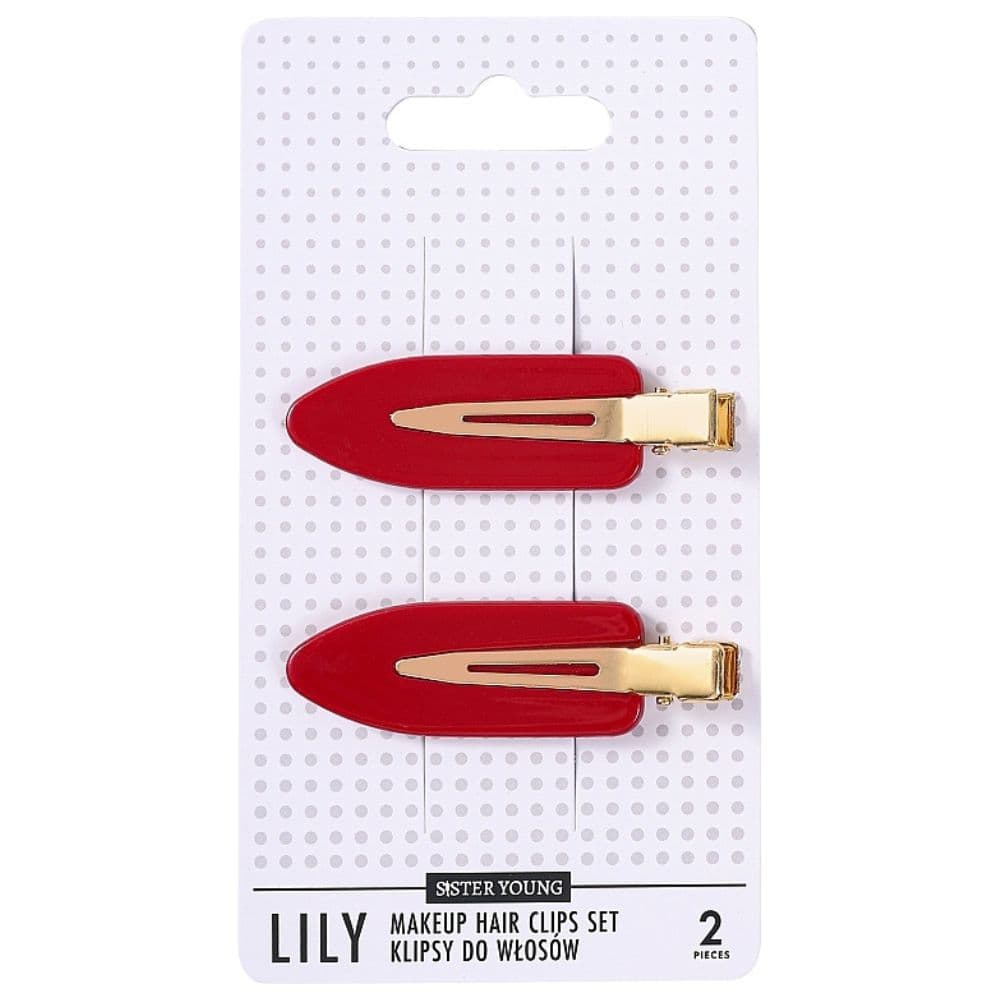 Lily Klipsy Spinki do Włosów, Red