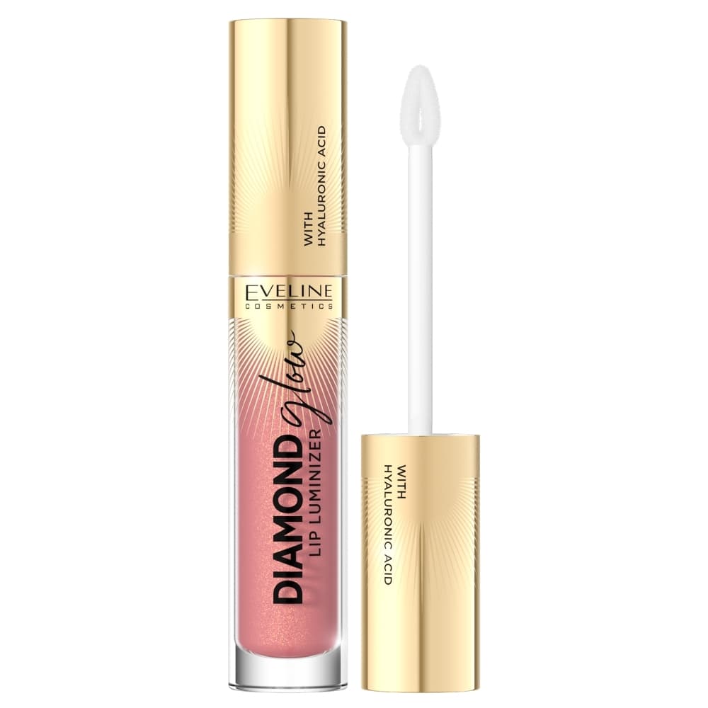 Eveline Diamond Glow Lip Luminizer, błyszczyk z kwasem hialuronowym, 04