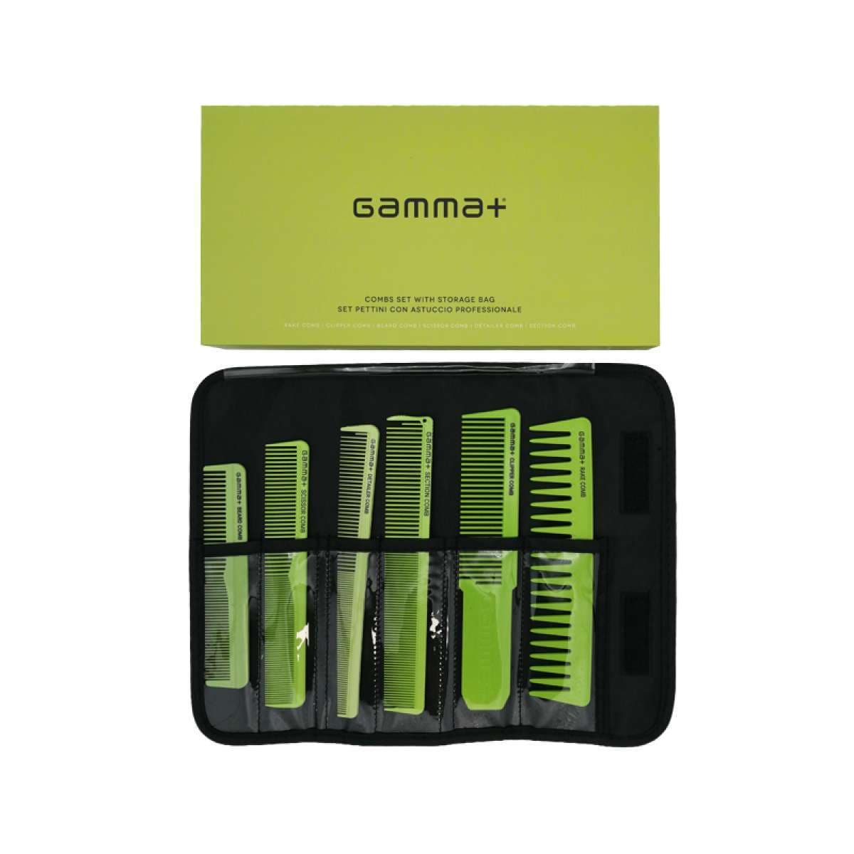 Piu Combs Set, zestaw grzebieni, zielone
