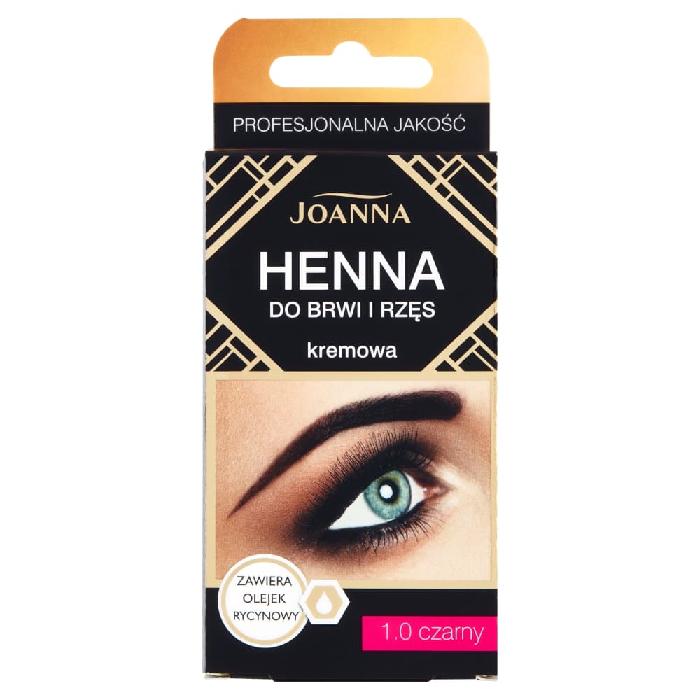 kremowa henna do brwi i rzęs 1.0 Czarny