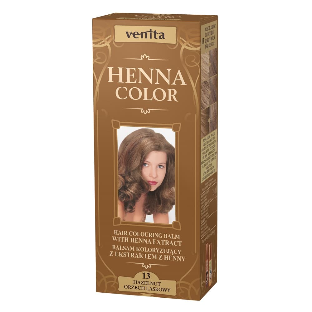 Henna Color Balsam Koloryzujący do Włosów z Ekstraktem z Henny 13 Orzech Laskowy