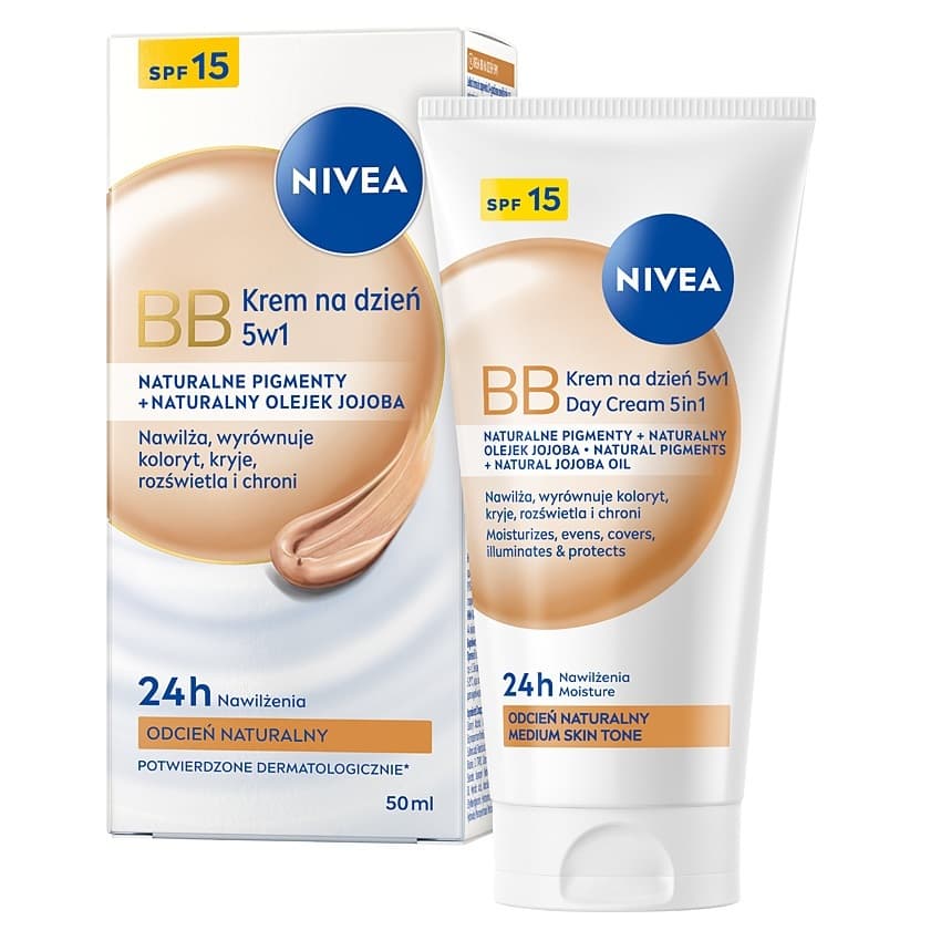 24h Nawilżenia krem BB 5w1 na dzień SPF15 odcień ciemny