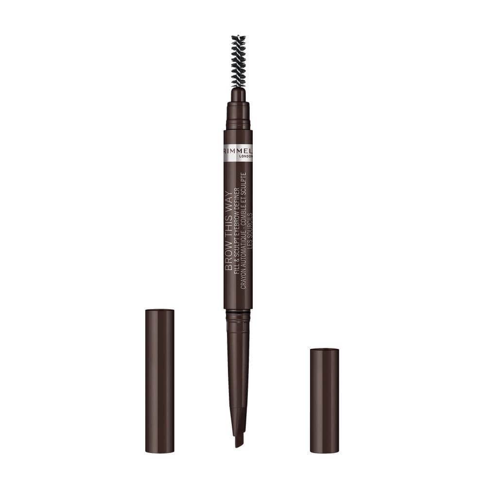 RIMMEL - BROW THIS WAY - Eye Brow Definer - Automatyczna kredka do brwi ze szczoteczką - 003 - DARK BROWN